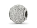 Reflections 925 Sterling Silver Light Grey Laser Cut Bead 10 x 10 mm