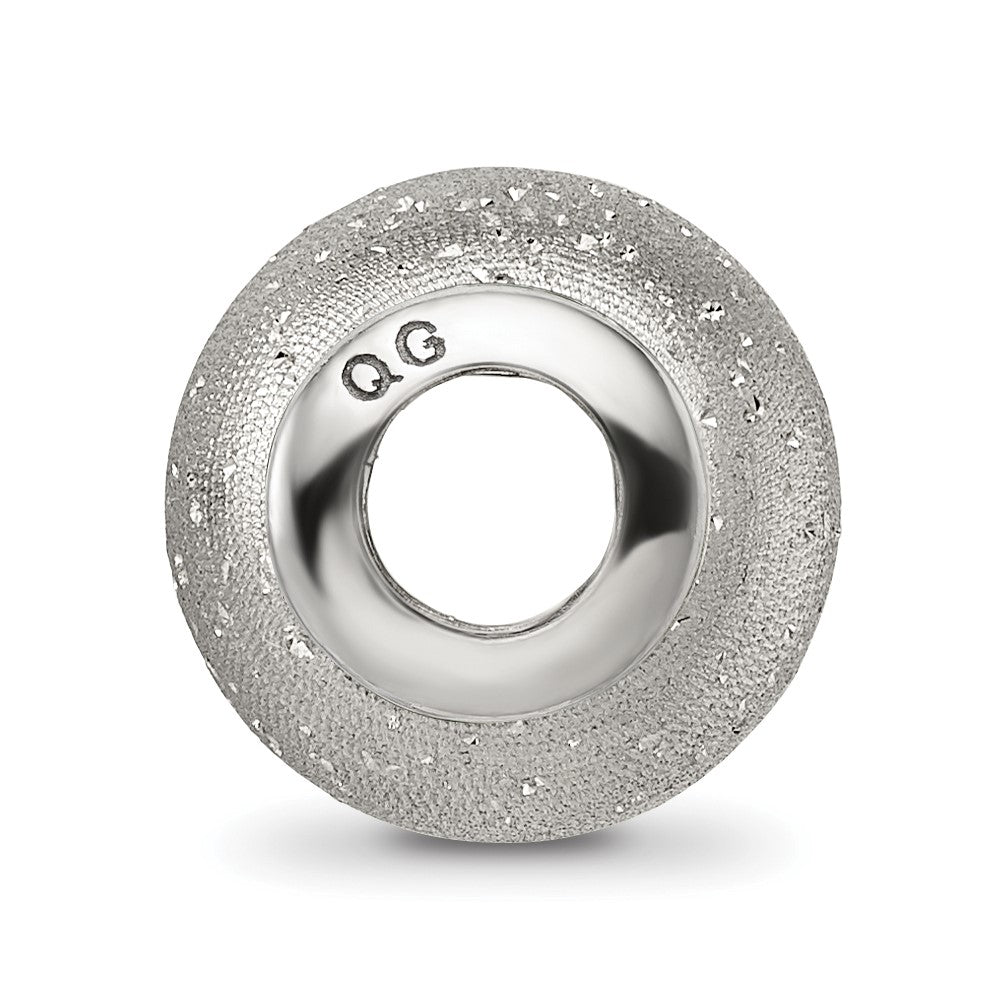 Reflections 925 Sterling Silver Grey Laser Cut Bead 10 x 10 mm