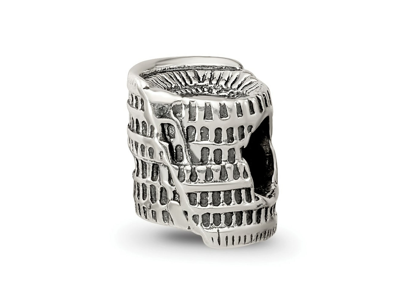 Reflections 925 Sterling Silver Colosseum Bead 8 x 8 mm