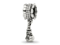 Reflections 925 Sterling Silver Snowman Dangle Bead 17 x 5 mm