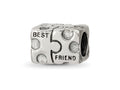 Reflections 925 Sterling Silver Best Friend Bead 7 x 9 mm