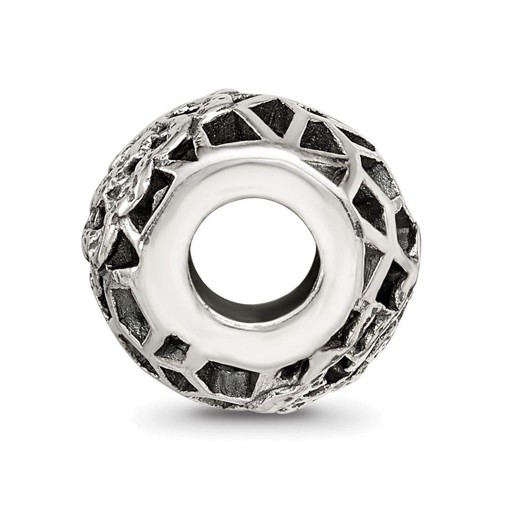 Reflections 925 Sterling Silver Flower Bali Bead 10 x 8 mm