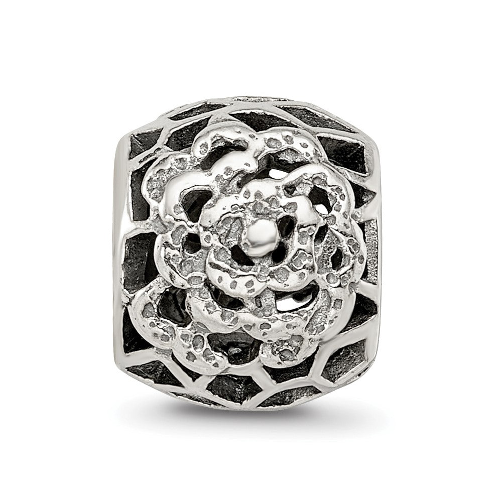 Reflections 925 Sterling Silver Flower Bali Bead 10 x 8 mm