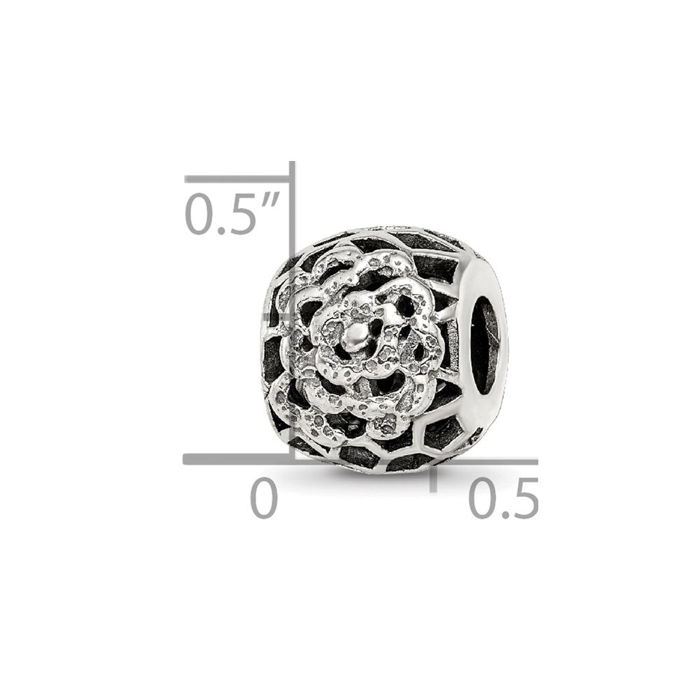 Reflections 925 Sterling Silver Flower Bali Bead 10 x 8 mm