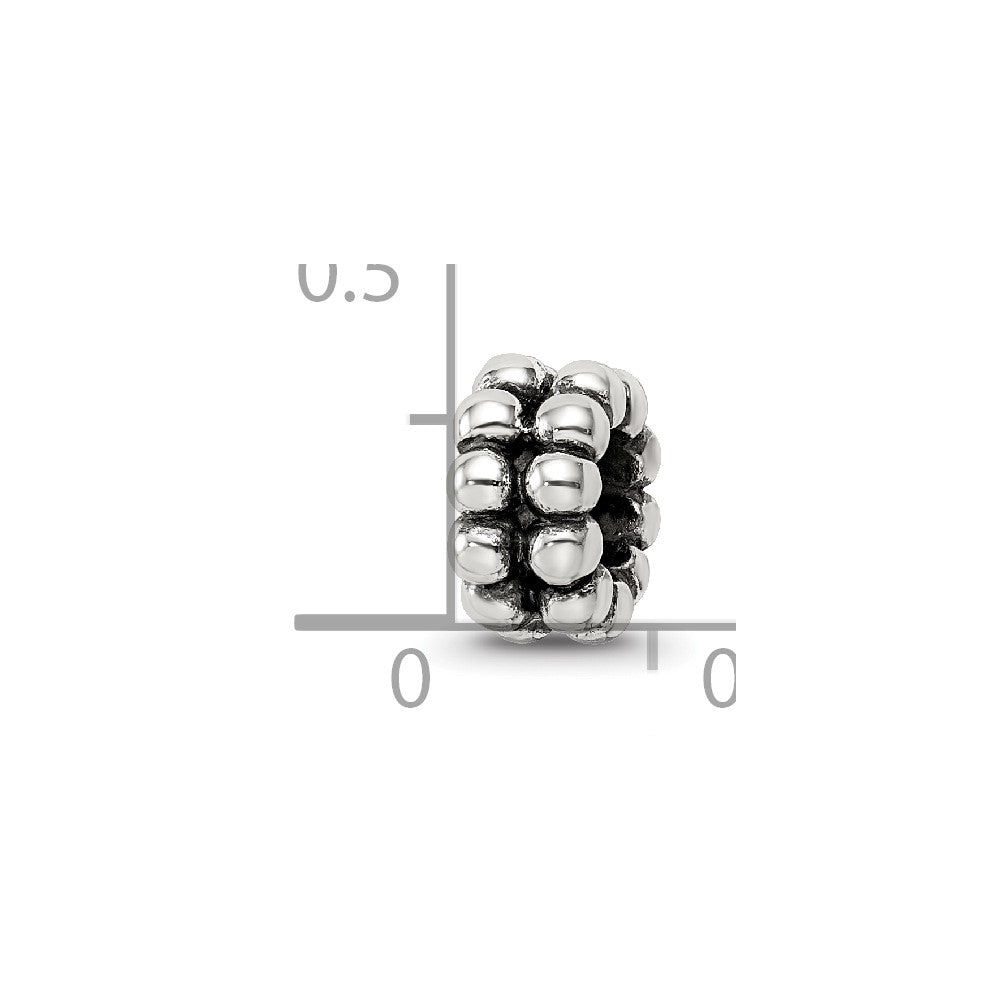 Reflections 925 Sterling Silver Bali Bead 8 x 4 mm