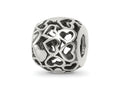 Reflections 925 Sterling Silver Hearts Bali Bead 10 x 9 mm