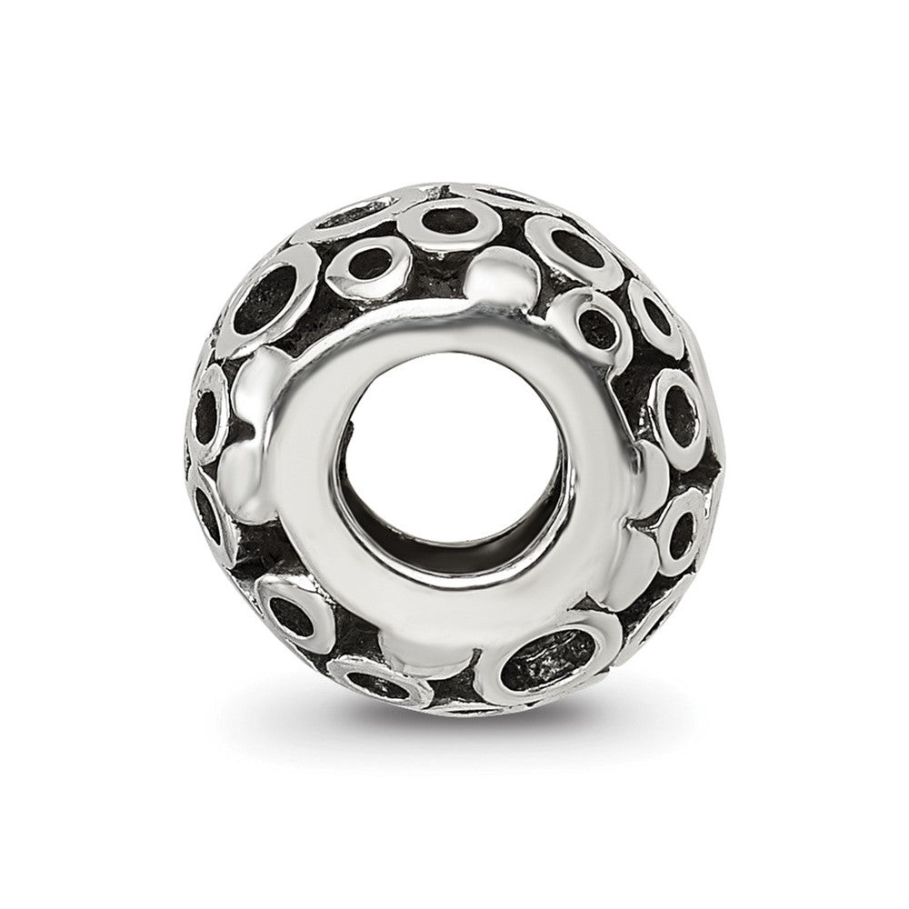 Reflections 925 Sterling Silver Circles Bali Bead 10 x 8 mm