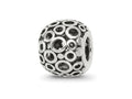 Reflections 925 Sterling Silver Circles Bali Bead 10 x 8 mm