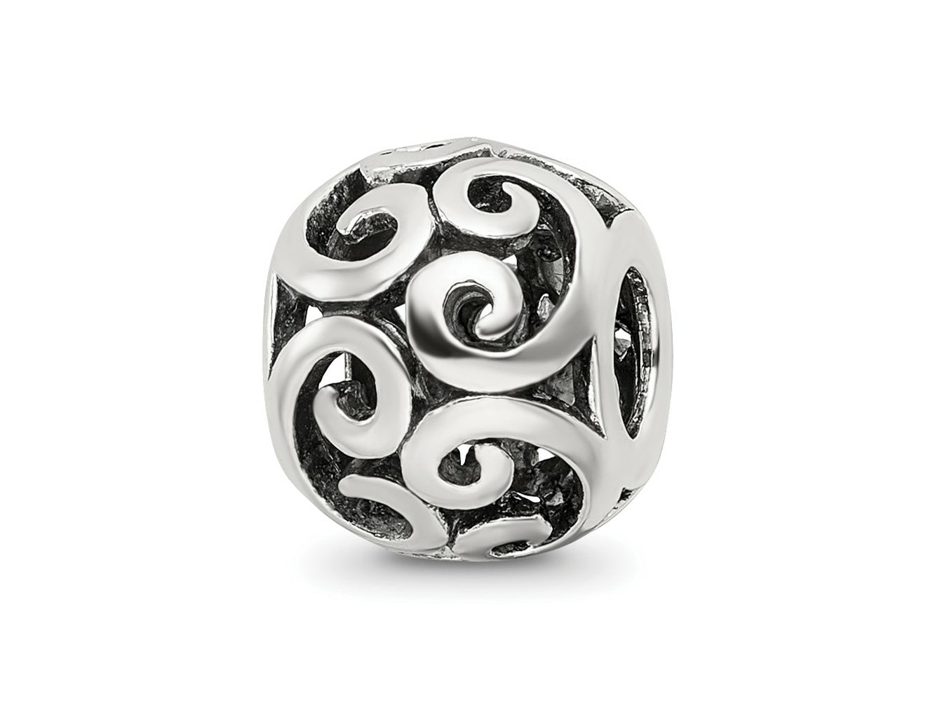 Reflections 925 Sterling Silver Bali Bead 10 x 8 mm
