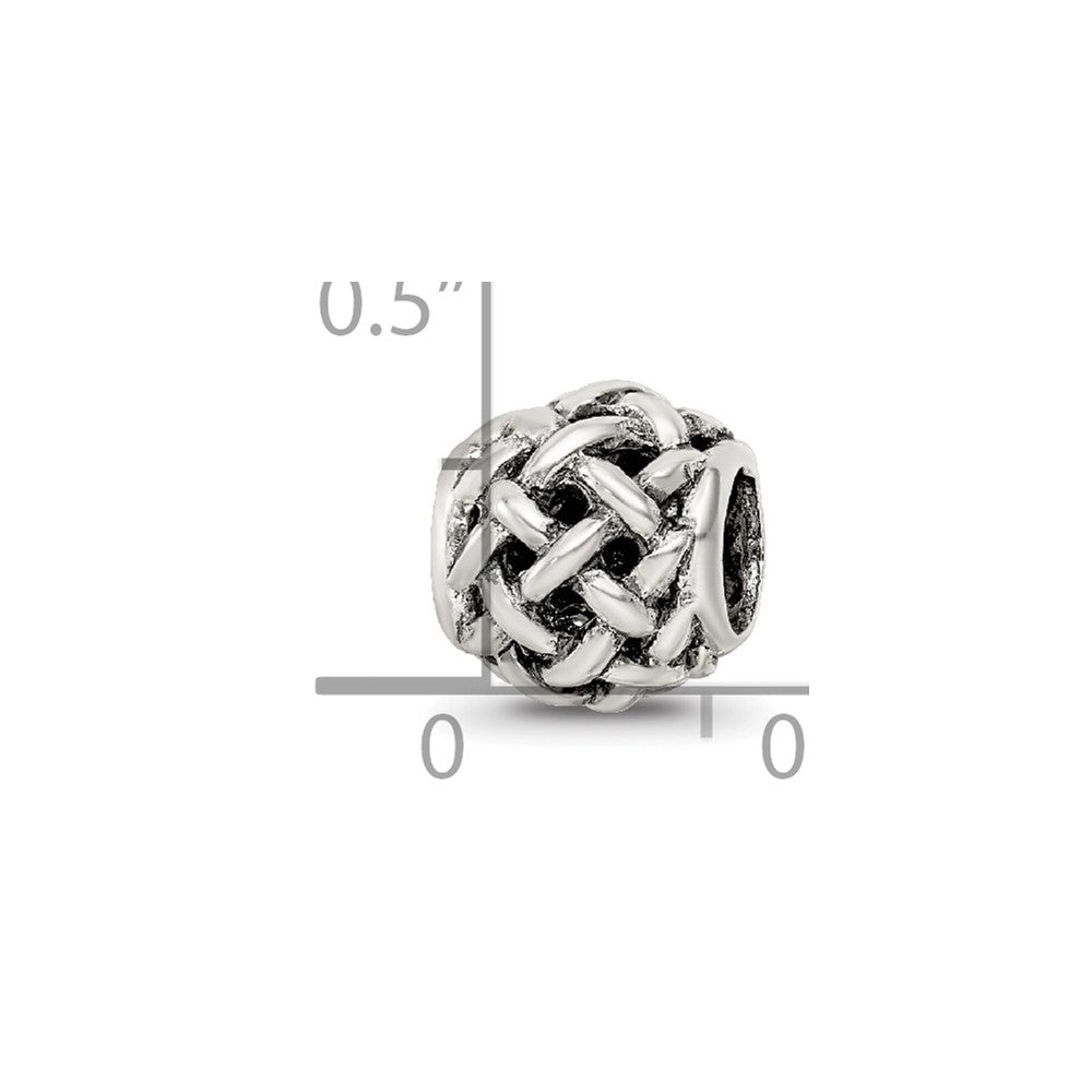 Reflections 925 Sterling Silver Bali Bead 9 x 8 mm
