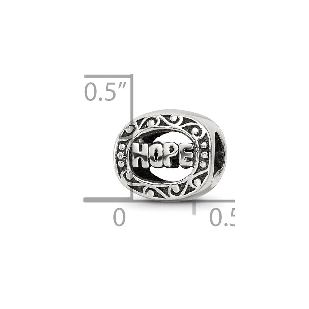 Reflections 925 Sterling Silver Hope Bead 8 x 10 mm