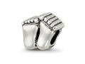 Reflections 925 Sterling Silver Feet Bead 9 x 10 mm