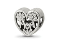 Reflections 925 Sterling Silver Mom Heart Bead 10 x 10 mm