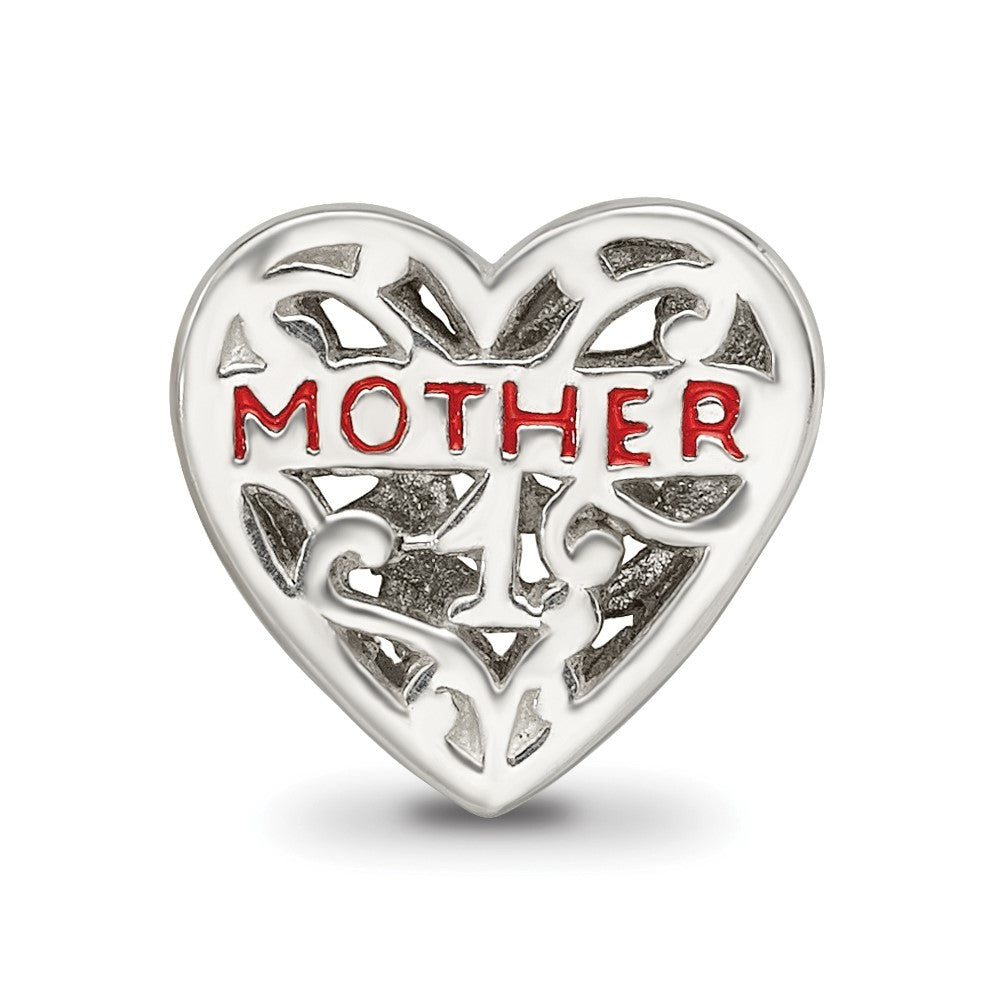 Reflections 925 Sterling Silver Enameled Mother Bead 10 x 10 mm