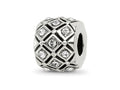 Reflections 925 Sterling Silver April Preciosa Crystal Bead 10 x 8 mm
