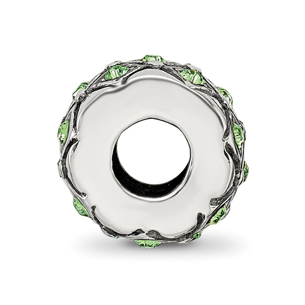 Reflections 925 Sterling Silver August Preciosa Crystal Bead 10 x 8 mm