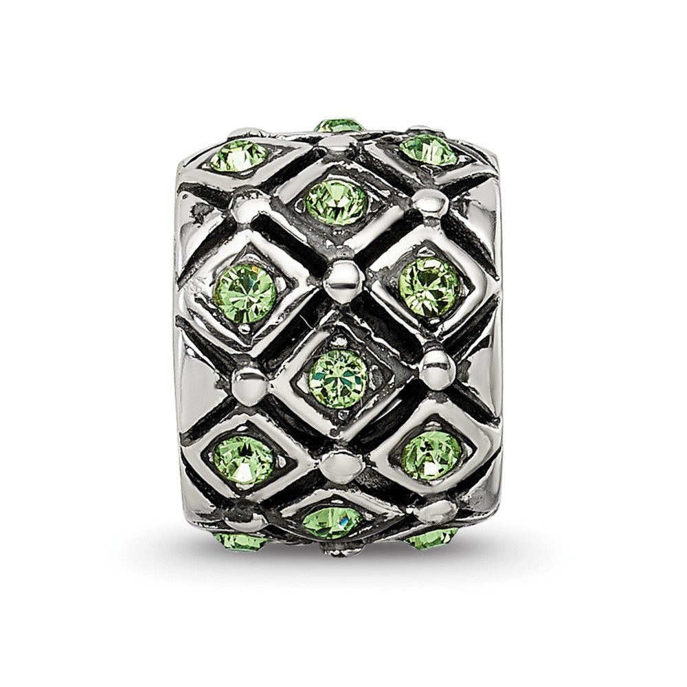 Reflections 925 Sterling Silver August Preciosa Crystal Bead 10 x 8 mm