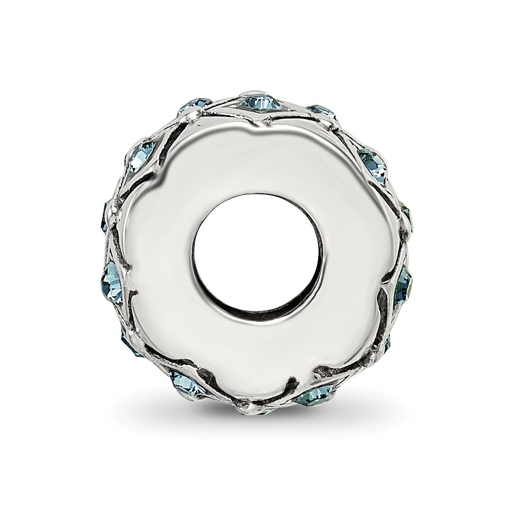 Reflections 925 Sterling Silver December Preciosa Crystal Bead 10 x 8 mm
