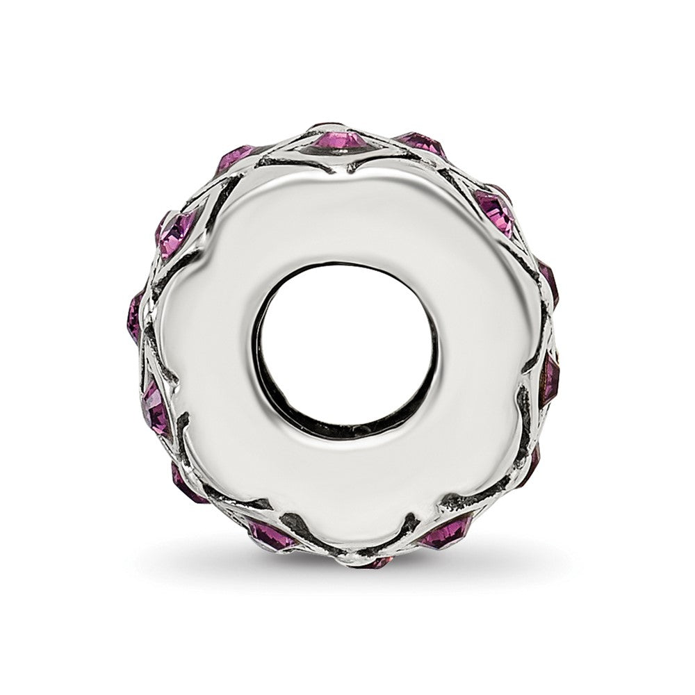 Reflections 925 Sterling Silver February Preciosa Crystal Bead 10 x 8 mm