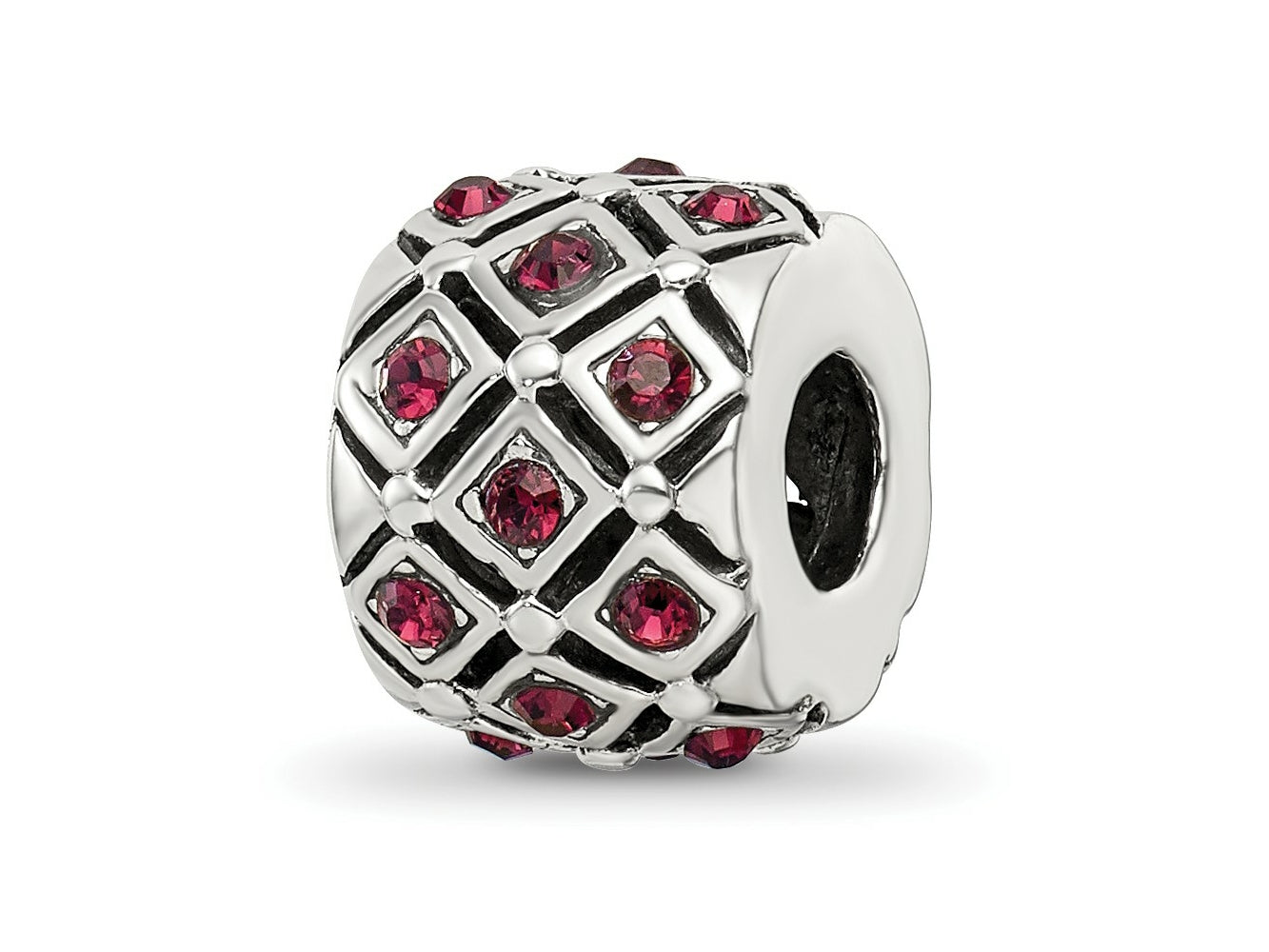 Reflections 925 Sterling Silver January Preciosa Crystal Bead 10 x 8 mm