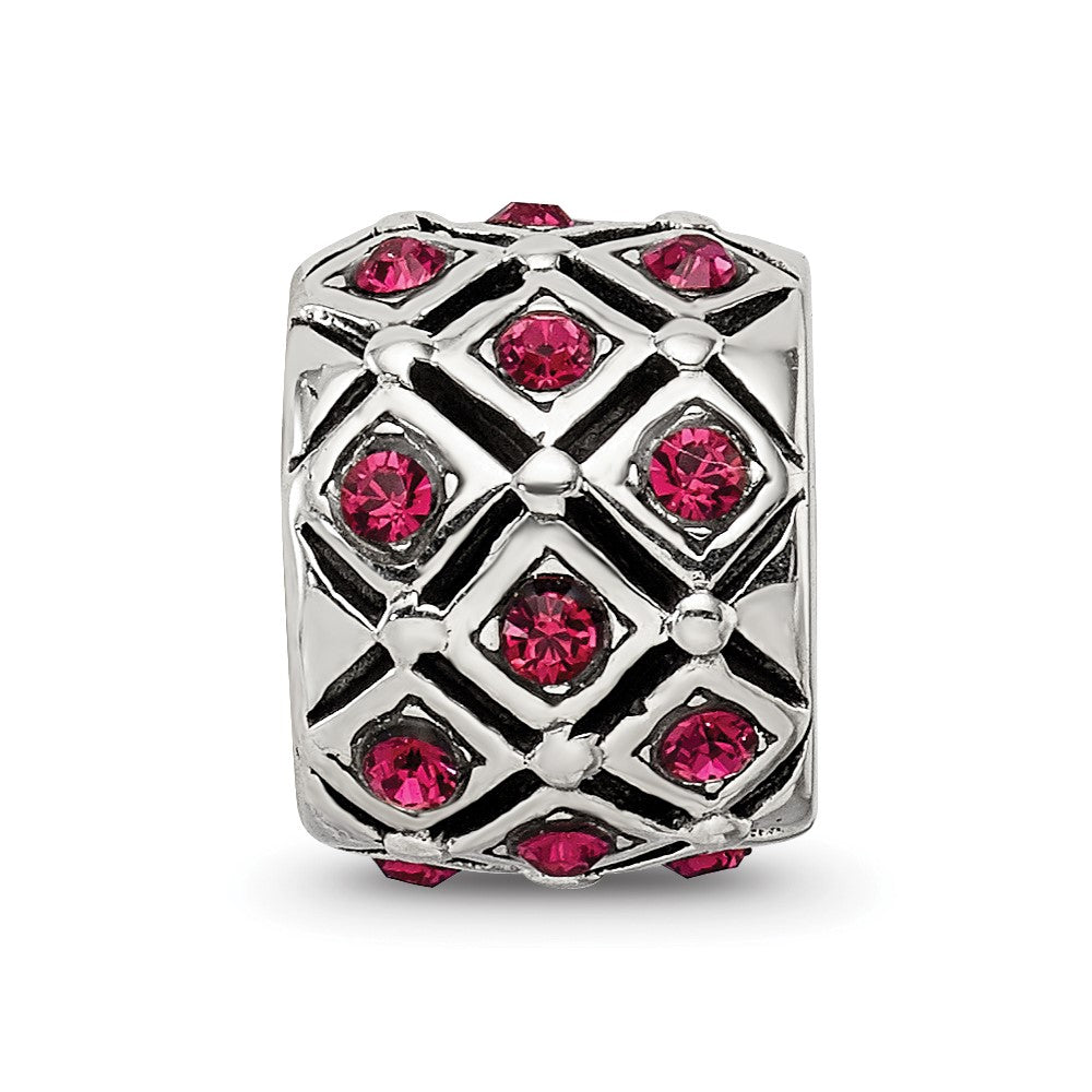 Reflections 925 Sterling Silver July Preciosa Crystal Bead 10 x 8 mm
