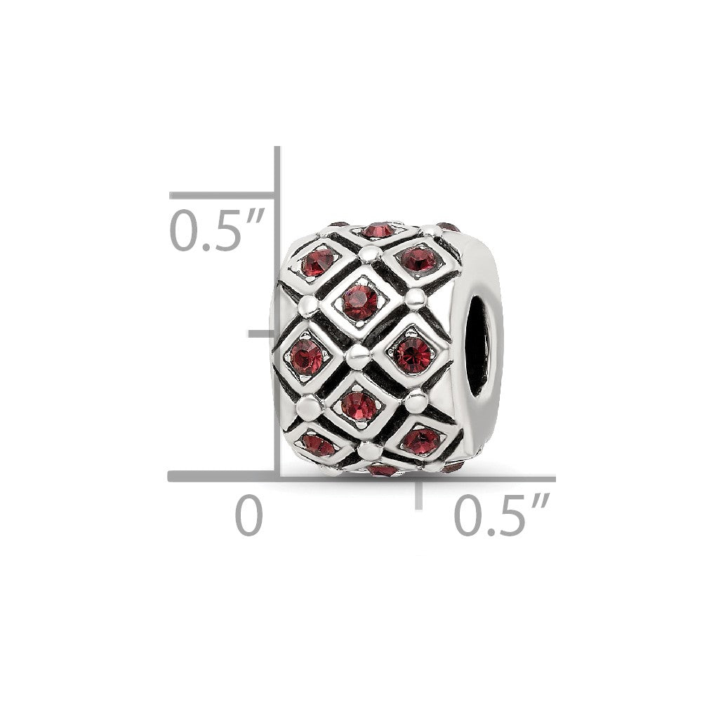 Reflections 925 Sterling Silver June Preciosa Crystal Bead 10 x 8 mm