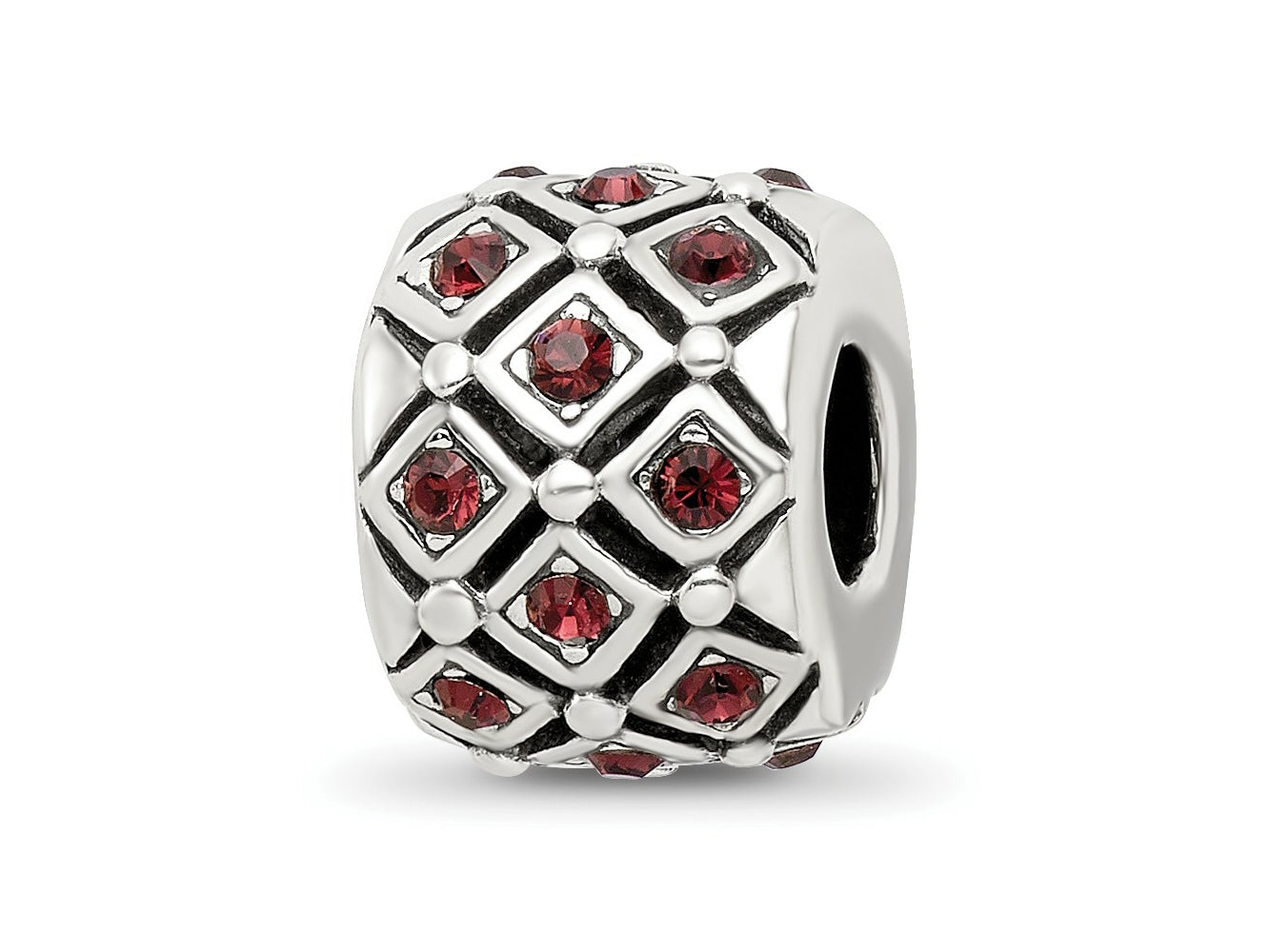 Reflections 925 Sterling Silver June Preciosa Crystal Bead 10 x 8 mm