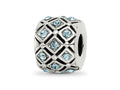 Reflections 925 Sterling Silver March Preciosa Crystal Bead 10 x 8 mm