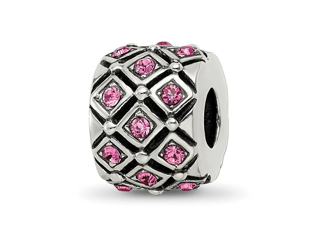 Reflections 925 Sterling Silver October Preciosa Crystal Bead 10 x 8 mm