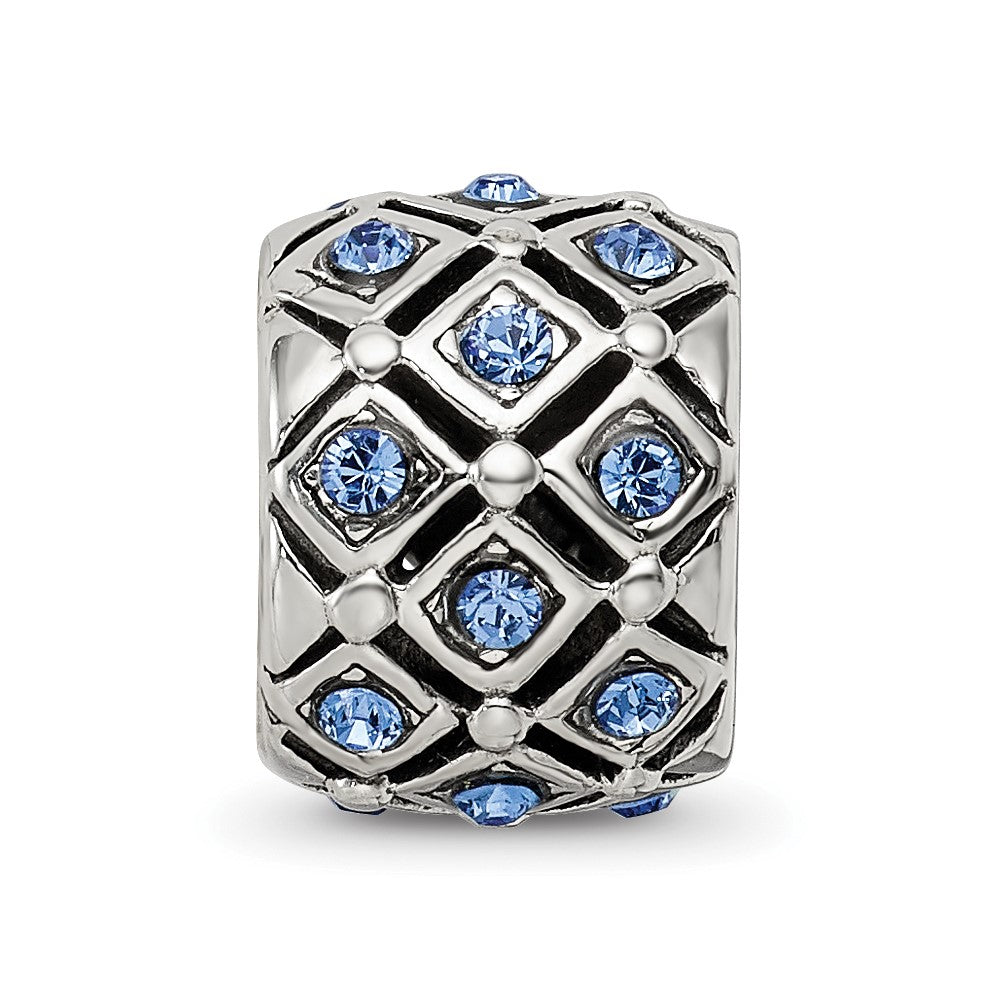 Reflections 925 Sterling Silver September Preciosa Crystal Bead 10 x 8 mm