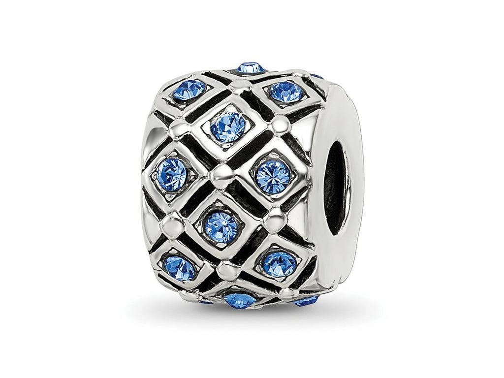 Reflections 925 Sterling Silver September Preciosa Crystal Bead 10 x 8 mm