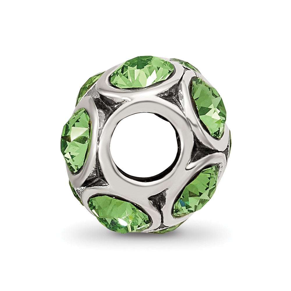 Reflections 925 Sterling Silver August Preciosa Crystal Bead 10 x 9 mm