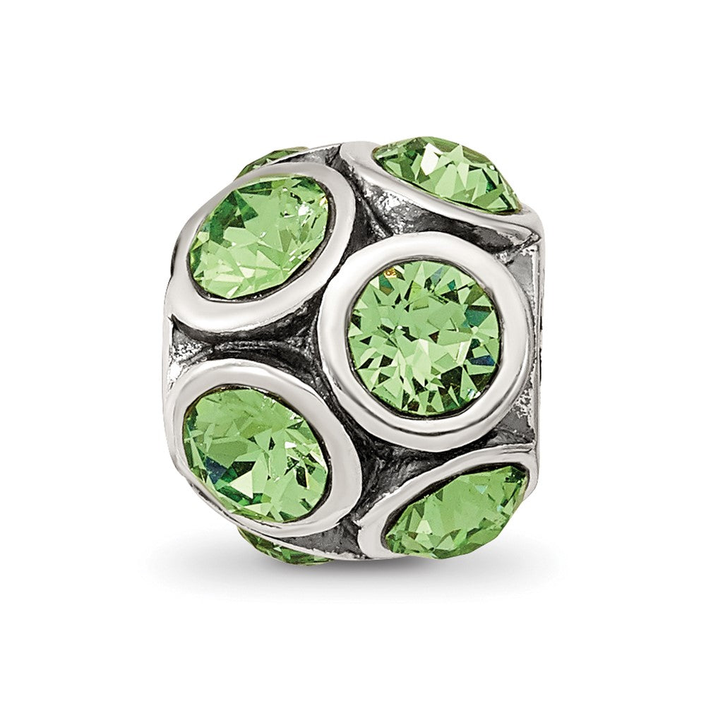 Reflections 925 Sterling Silver August Preciosa Crystal Bead 10 x 9 mm