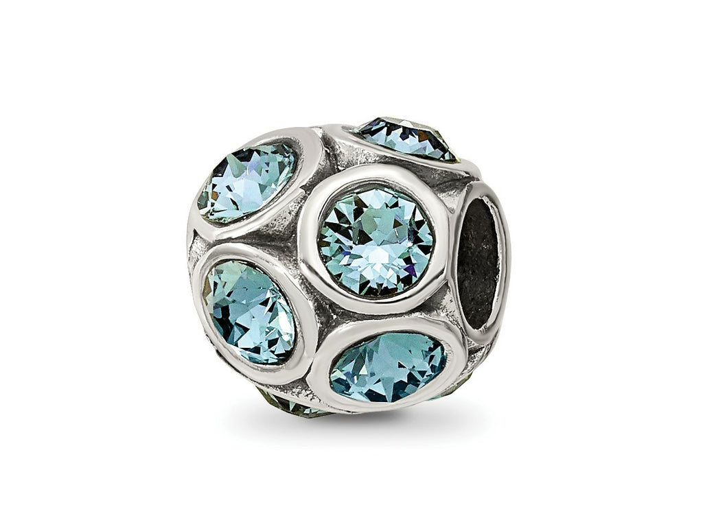 Reflections 925 Sterling Silver December Preciosa Crystal Bead 10 x 9 mm