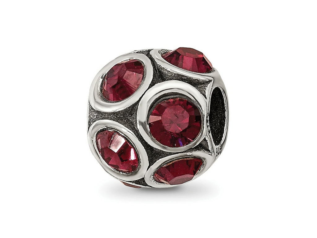 Reflections 925 Sterling Silver January Preciosa Crystal Bead 10 x 9 mm