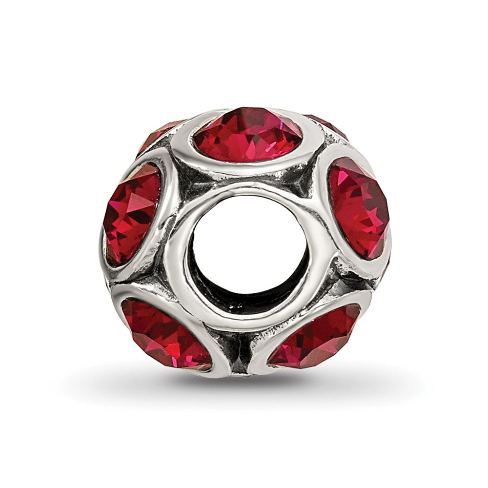 Reflections 925 Sterling Silver July Preciosa Crystal Bead 10 x 9 mm
