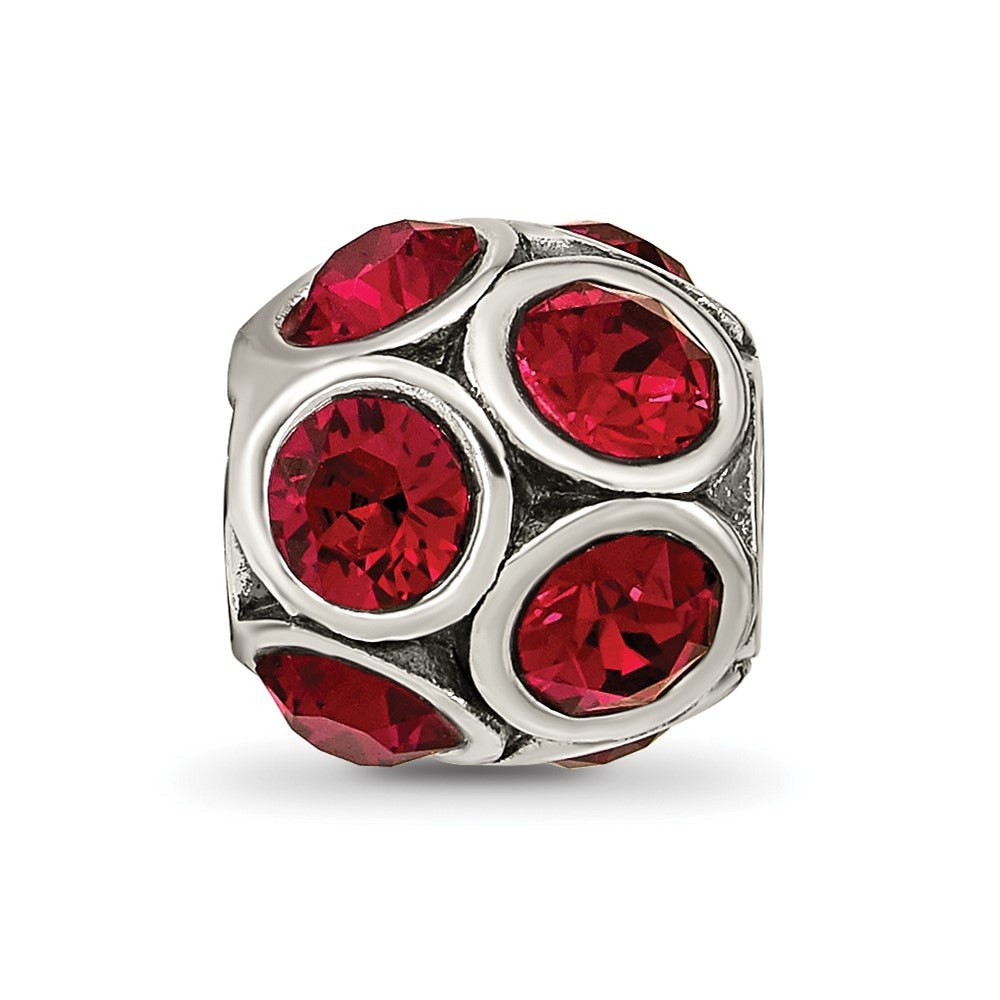 Reflections 925 Sterling Silver July Preciosa Crystal Bead 10 x 9 mm
