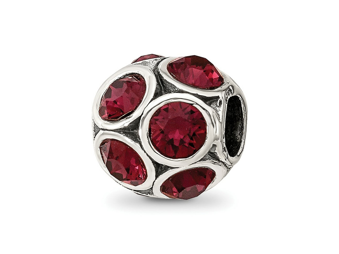 Reflections 925 Sterling Silver June Preciosa Crystal Bead 10 x 9 mm