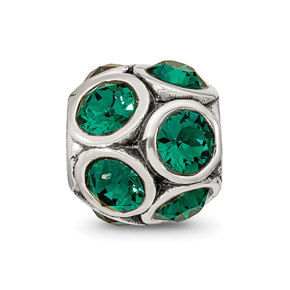 Reflections 925 Sterling Silver May Preciosa Crystal Bead 10 x 9 mm
