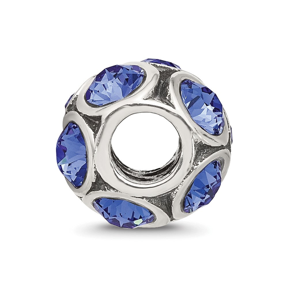 Reflections 925 Sterling Silver September Preciosa Crystal Bead 10 x 9 mm