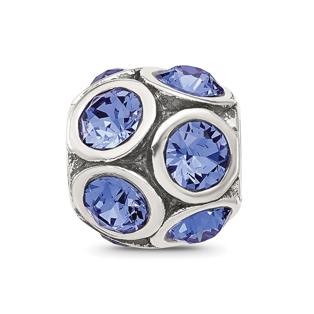 Reflections 925 Sterling Silver September Preciosa Crystal Bead 10 x 9 mm