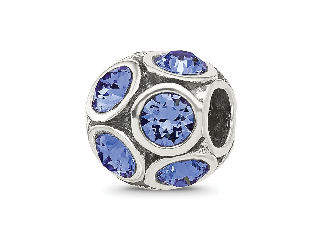 Reflections 925 Sterling Silver September Preciosa Crystal Bead 10 x 9 mm