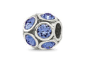 Reflections 925 Sterling Silver September Preciosa Crystal Bead 10 x 9 mm