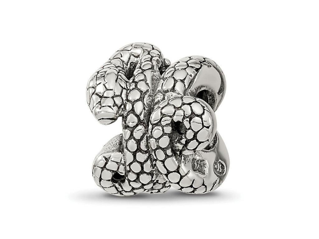 Reflections 925 Sterling Silver Snake Bead 10 x 9 mm