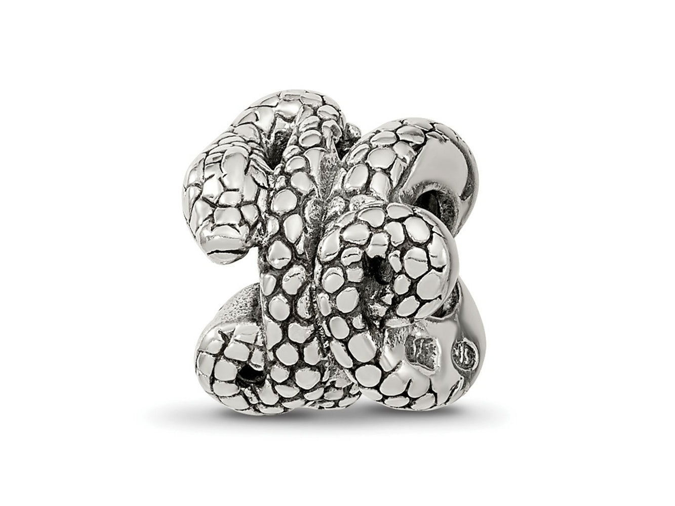 Reflections 925 Sterling Silver Snake Bead 10 x 9 mm