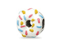 Reflections 925 Sterling Silver Enameled Donut with Sprinkles Bead 10 x 10 mm