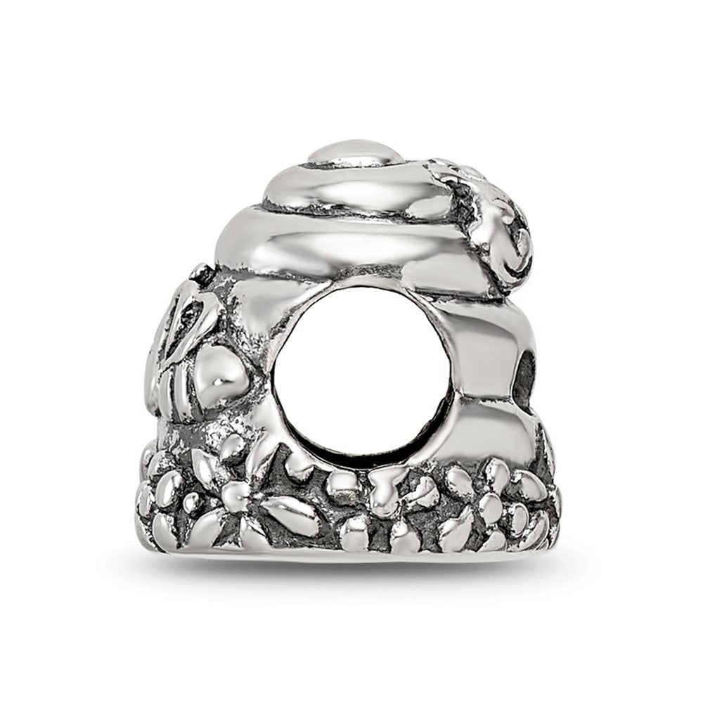 Reflections 925 Sterling Silver Beehive Bead 11 x 10 mm