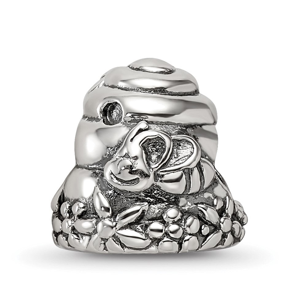 Reflections 925 Sterling Silver Beehive Bead 11 x 10 mm