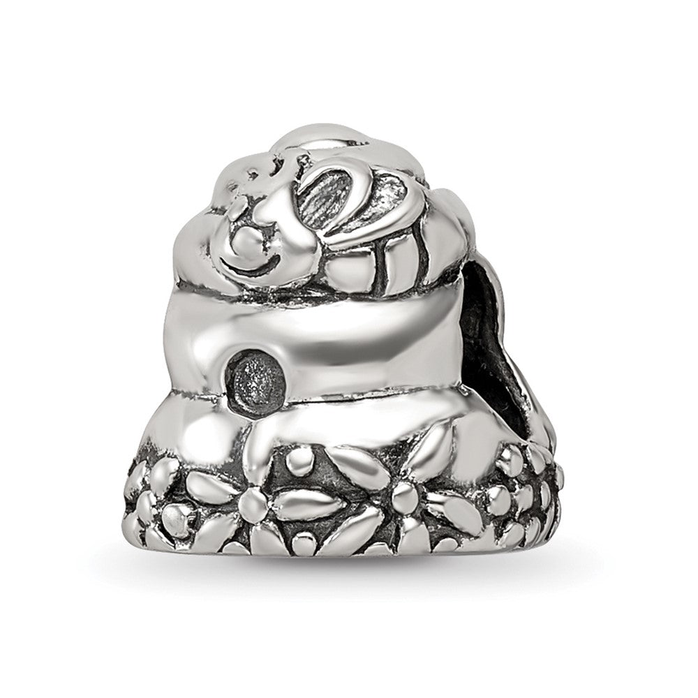 Reflections 925 Sterling Silver Beehive Bead 11 x 10 mm