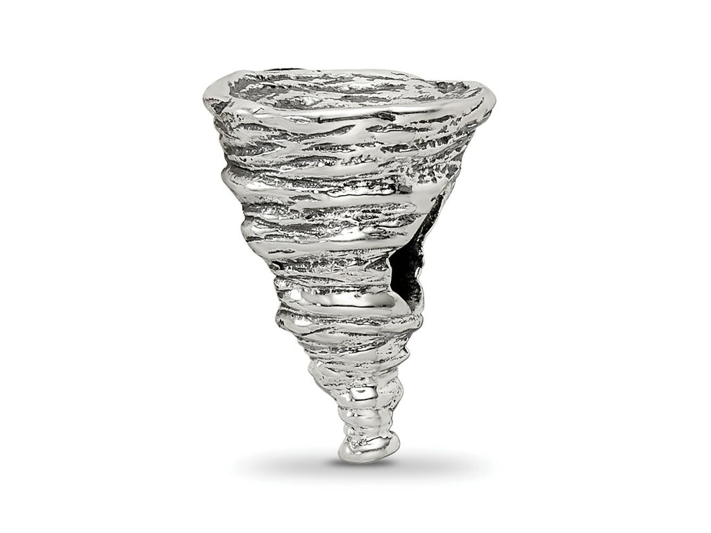 Reflections 925 Sterling Silver Tornado Bead 11 x 8 mm